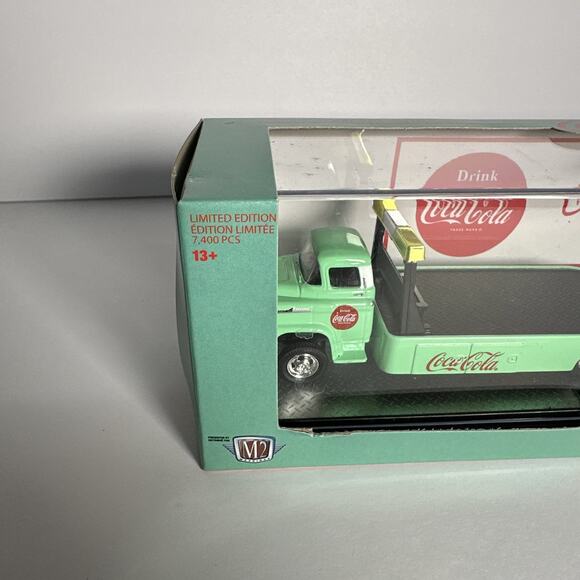M2 Machines Auto Hauler TW11 COCA COLA 1958 CHEVY SPARTAN & 1955 BEL AIR GASSER - Picture 2 of 9